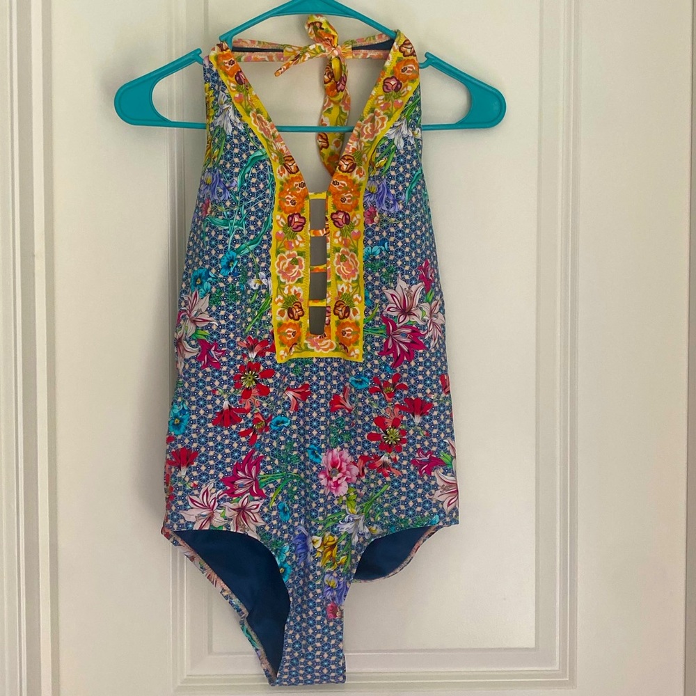 Johnny Was one piece bathing suit NWT